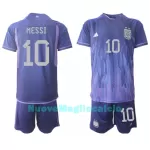 Completo calcio Argentina Lionel Messi 10 Bambino Secondo Mondiali 2022
