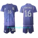 Completo calcio Argentina Lisandro Martinez 16 Bambino Secondo Mondiali 2022