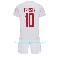 Completo calcio Danimarca Christian Eriksen 10 Bambino Secondo Mondiali 2022 Completo calcio Danimarca Christian Eriksen 10 Bambino Secondo Mondiali 2022