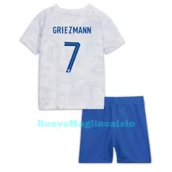 Completo calcio Francia Antoine Griezmann 7 Bambino Secondo Mondiali 2022 Completo calcio Francia Antoine Griezmann 7 Bambino Secondo Mondiali 2022