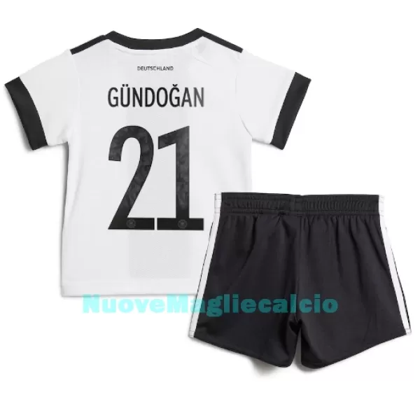 Completo calcio Germania Ilkay Gündogan 21 Bambino Primo Mondiali 2022