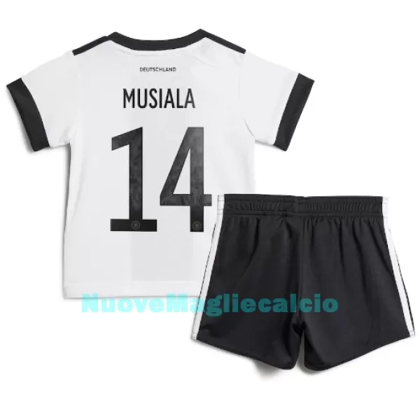Completo calcio Germania Jamal Musiala 14 Bambino Primo Mondiali 2022