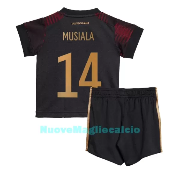 Completo calcio Germania Jamal Musiala 14 Bambino Secondo Mondiali 2022