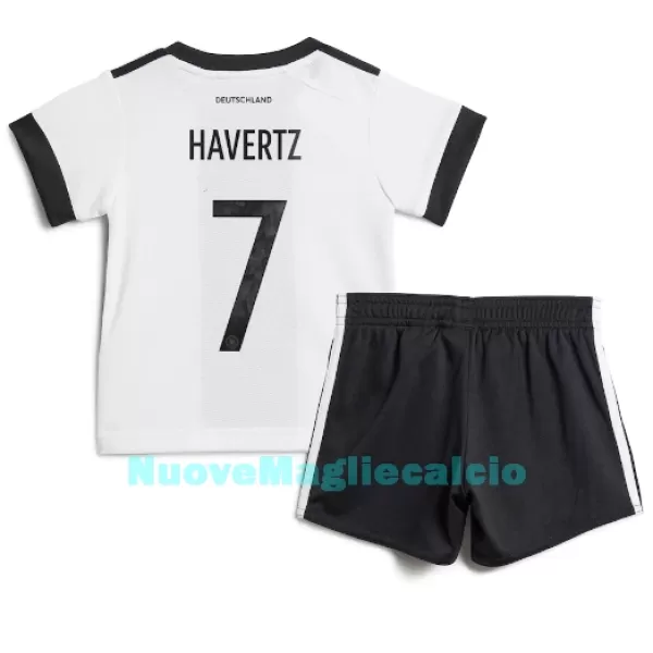 Completo calcio Germania Kai Havertz 7 Bambino Primo Mondiali 2022