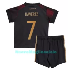 Completo calcio Germania Kai Havertz 7 Bambino Secondo Mondiali 2022 Completo calcio Germania Kai Havertz 7 Bambino Secondo Mondiali 2022