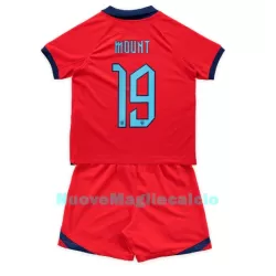 Completo calcio Inghilterra Mason Mount 19 Bambino Secondo Mondiali 2022 Completo calcio Inghilterra Mason Mount 19 Bambino Secondo Mondiali 2022