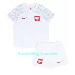 Completo calcio Polonia Bambino Primo Mondiali 2022 Completo calcio Polonia Bambino Primo Mondiali 2022