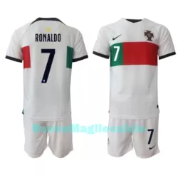 Completo calcio Portogallo Cristiano Ronaldo 7 Bambino Secondo Mondiali 2022 Completo calcio Portogallo Cristiano Ronaldo 7 Bambino Secondo Mondiali 2022