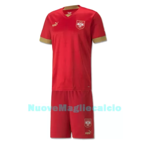 Completo calcio Serbia Bambino Primo Mondiali 2022