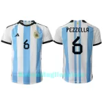 Maglia Argentina German Pezzella 6 Uomo Primo Mondiali 2022