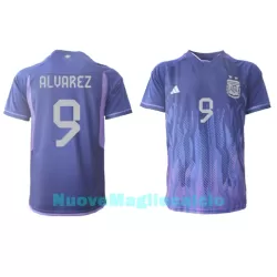 Maglia Argentina Julian Alvarez 9 Uomo Secondo Mondiali 2022 Maglia Argentina Julian Alvarez 9 Uomo Secondo Mondiali 2022