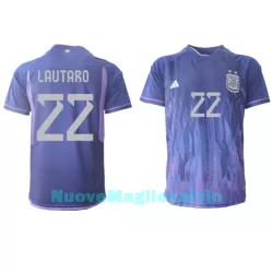 Maglia Argentina Lautaro Martinez 22 Uomo Secondo Mondiali 2022 Maglia Argentina Lautaro Martinez 22 Uomo Secondo Mondiali 2022