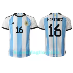 Maglia Argentina Lisandro Martinez 16 Uomo Primo Mondiali 2022 Maglia Argentina Lisandro Martinez 16 Uomo Primo Mondiali 2022