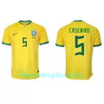 Maglia Brasile Casemiro 5 Uomo Primo Mondiali 2022