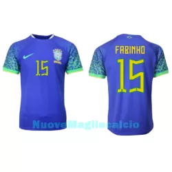 Maglia Brasile Fabinho 15 Uomo Secondo Mondiali 2022 Maglia Brasile Fabinho 15 Uomo Secondo Mondiali 2022