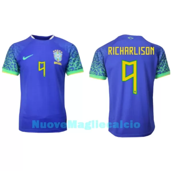 Maglia Brasile Richarlison 9 Uomo Secondo Mondiali 2022