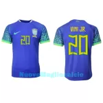 Maglia Brasile Vini JR 20 Uomo Secondo Mondiali 2022