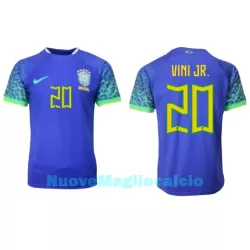 Maglia Brasile Vini JR 20 Uomo Secondo Mondiali 2022 Maglia Brasile Vini JR 20 Uomo Secondo Mondiali 2022