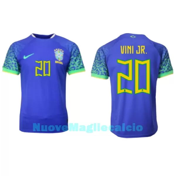 Maglia Brasile Vini JR 20 Uomo Secondo Mondiali 2022