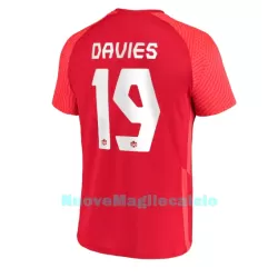 Maglia Canada Alphonso Davies 19 Uomo Primo Mondiali 2022