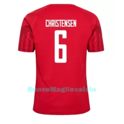 Maglia Danimarca Andreas Christensen 6 Uomo Primo Mondiali 2022 Maglia Danimarca Andreas Christensen 6 Uomo Primo Mondiali 2022