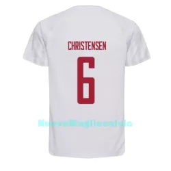 Maglia Danimarca Andreas Christensen 6 Uomo Secondo Mondiali 2022 Maglia Danimarca Andreas Christensen 6 Uomo Secondo Mondiali 2022