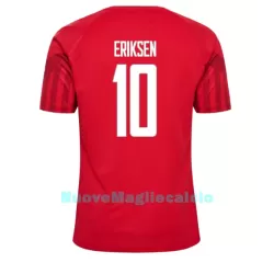 Maglia Danimarca Christian Eriksen 10 Uomo Primo Mondiali 2022 Maglia Danimarca Christian Eriksen 10 Uomo Primo Mondiali 2022