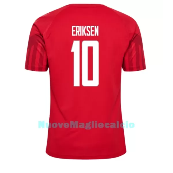 Maglia Danimarca Christian Eriksen 10 Uomo Primo Mondiali 2022