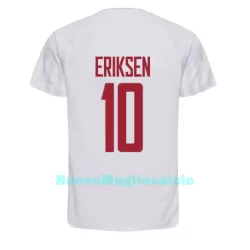 Maglia Danimarca Christian Eriksen 10 Uomo Secondo Mondiali 2022 Maglia Danimarca Christian Eriksen 10 Uomo Secondo Mondiali 2022