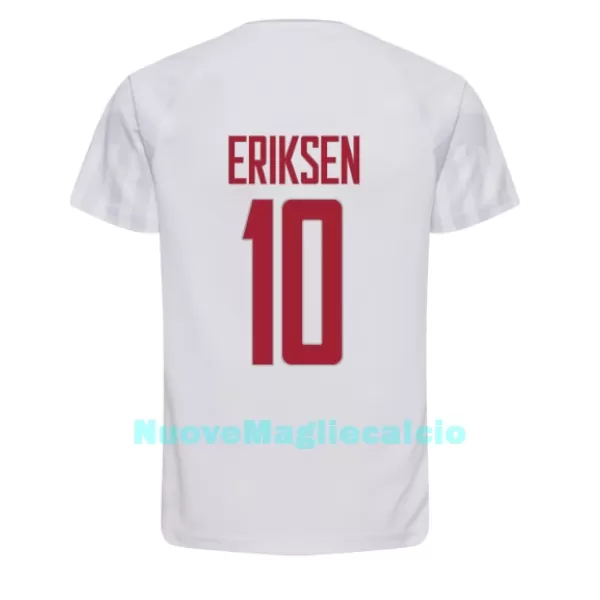 Maglia Danimarca Christian Eriksen 10 Uomo Secondo Mondiali 2022