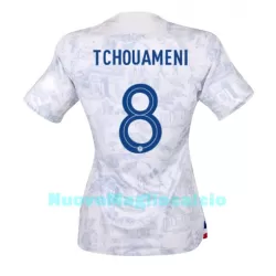 Maglia Francia Aurelien Tchouaméni 8 Donna Secondo Mondiali 2022 Maglia Francia Aurelien Tchouaméni 8 Donna Secondo Mondiali 2022