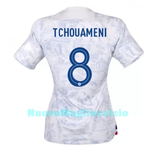 Maglia Francia Aurelien Tchouaméni 8 Donna Secondo Mondiali 2022