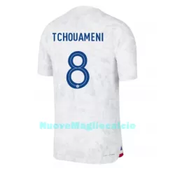 Maglia Francia Aurelien Tchouaméni 8 Uomo Secondo Mondiali 2022 Maglia Francia Aurelien Tchouaméni 8 Uomo Secondo Mondiali 2022