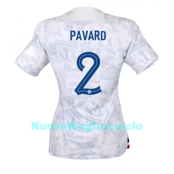 Maglia Francia Benjamin Pavard 2 Donna Secondo Mondiali 2022