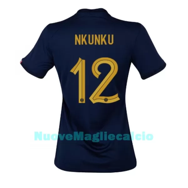 Maglia Francia Christopher Nkunku 12 Donna Primo Mondiali 2022