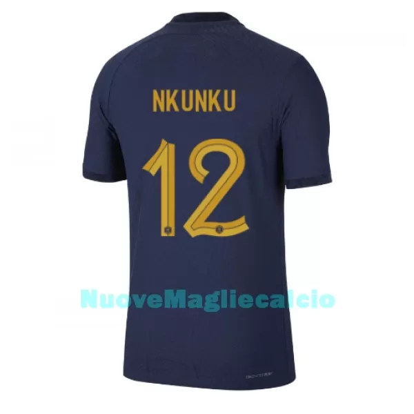 Maglia Francia Christopher Nkunku 12 Uomo Primo Mondiali 2022