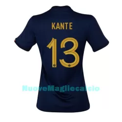Maglia Francia Kante 13 Donna Primo Mondiali 2022 Maglia Francia Kante 13 Donna Primo Mondiali 2022