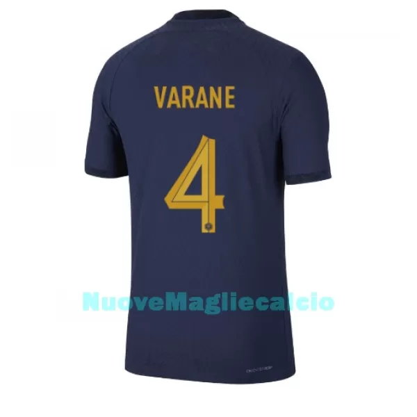 Maglia Francia Raphael Varane 4 Uomo Primo Mondiali 2022