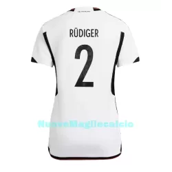 Maglia Germania Antonio Rudiger 2 Donna Primo Mondiali 2022 Maglia Germania Antonio Rudiger 2 Donna Primo Mondiali 2022