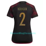 Maglia Germania Antonio Rudiger 2 Donna Secondo Mondiali 2022