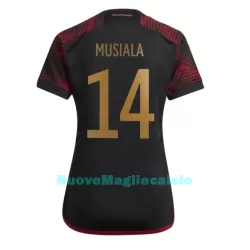 Maglia Germania Jamal Musiala 14 Donna Secondo Mondiali 2022 Maglia Germania Jamal Musiala 14 Donna Secondo Mondiali 2022