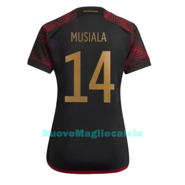 Maglia Germania Jamal Musiala 14 Donna Secondo Mondiali 2022