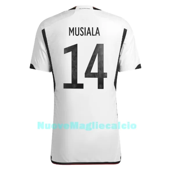 Maglia Germania Jamal Musiala 14 Uomo Primo Mondiali 2022