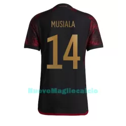 Maglia Germania Jamal Musiala 14 Uomo Secondo Mondiali 2022 Maglia Germania Jamal Musiala 14 Uomo Secondo Mondiali 2022