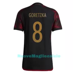 Maglia Germania Leon Goretzka 8 Uomo Secondo Mondiali 2022 Maglia Germania Leon Goretzka 8 Uomo Secondo Mondiali 2022