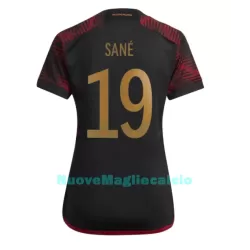 Maglia Germania Leroy Sané 19 Donna Secondo Mondiali 2022 Maglia Germania Leroy Sané 19 Donna Secondo Mondiali 2022