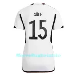 Maglia Germania Niklas Sule 15 Donna Primo Mondiali 2022