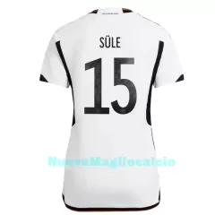 Maglia Germania Niklas Sule 15 Donna Primo Mondiali 2022 Maglia Germania Niklas Sule 15 Donna Primo Mondiali 2022