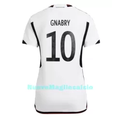 Maglia Germania Serge Gnabry 10 Donna Primo Mondiali 2022 Maglia Germania Serge Gnabry 10 Donna Primo Mondiali 2022