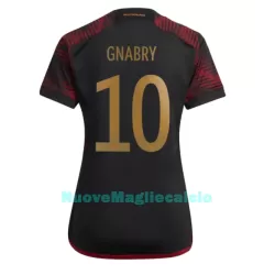 Maglia Germania Serge Gnabry 10 Donna Secondo Mondiali 2022 Maglia Germania Serge Gnabry 10 Donna Secondo Mondiali 2022